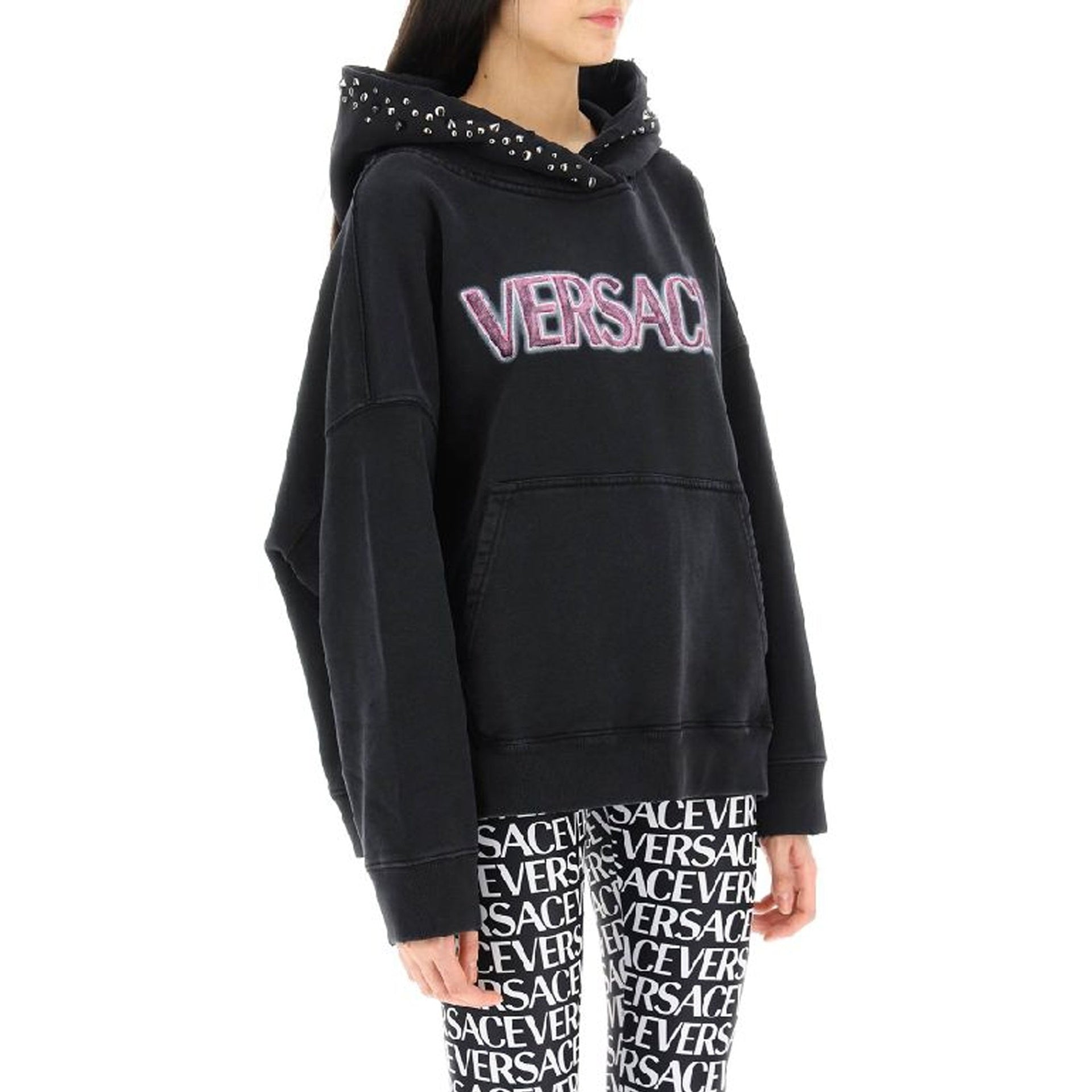 Cotton Logo Sweatshirt Black