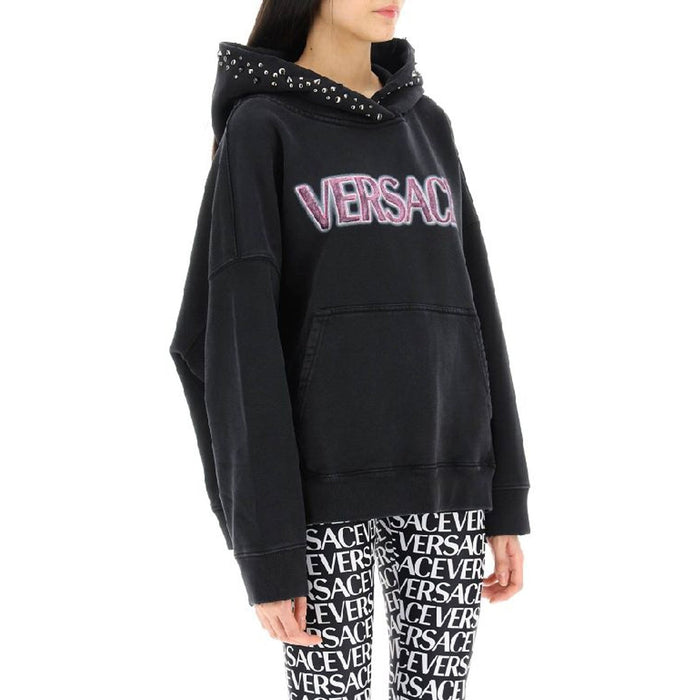 Cotton Logo Sweatshirt Black