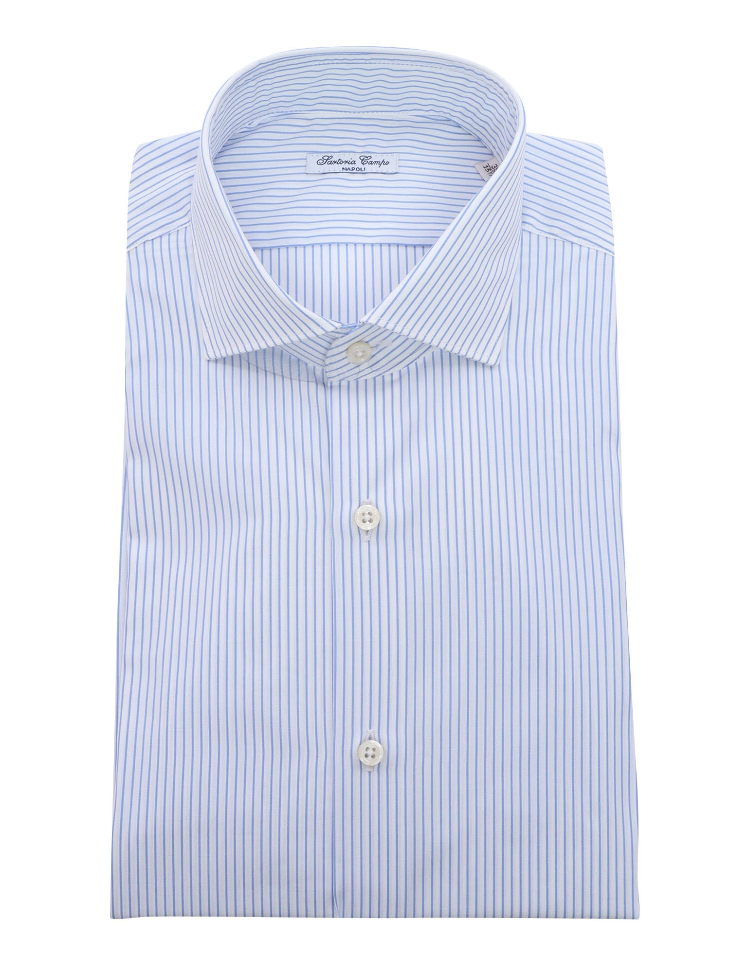 White and blue striped shirt Multicolor Cotton