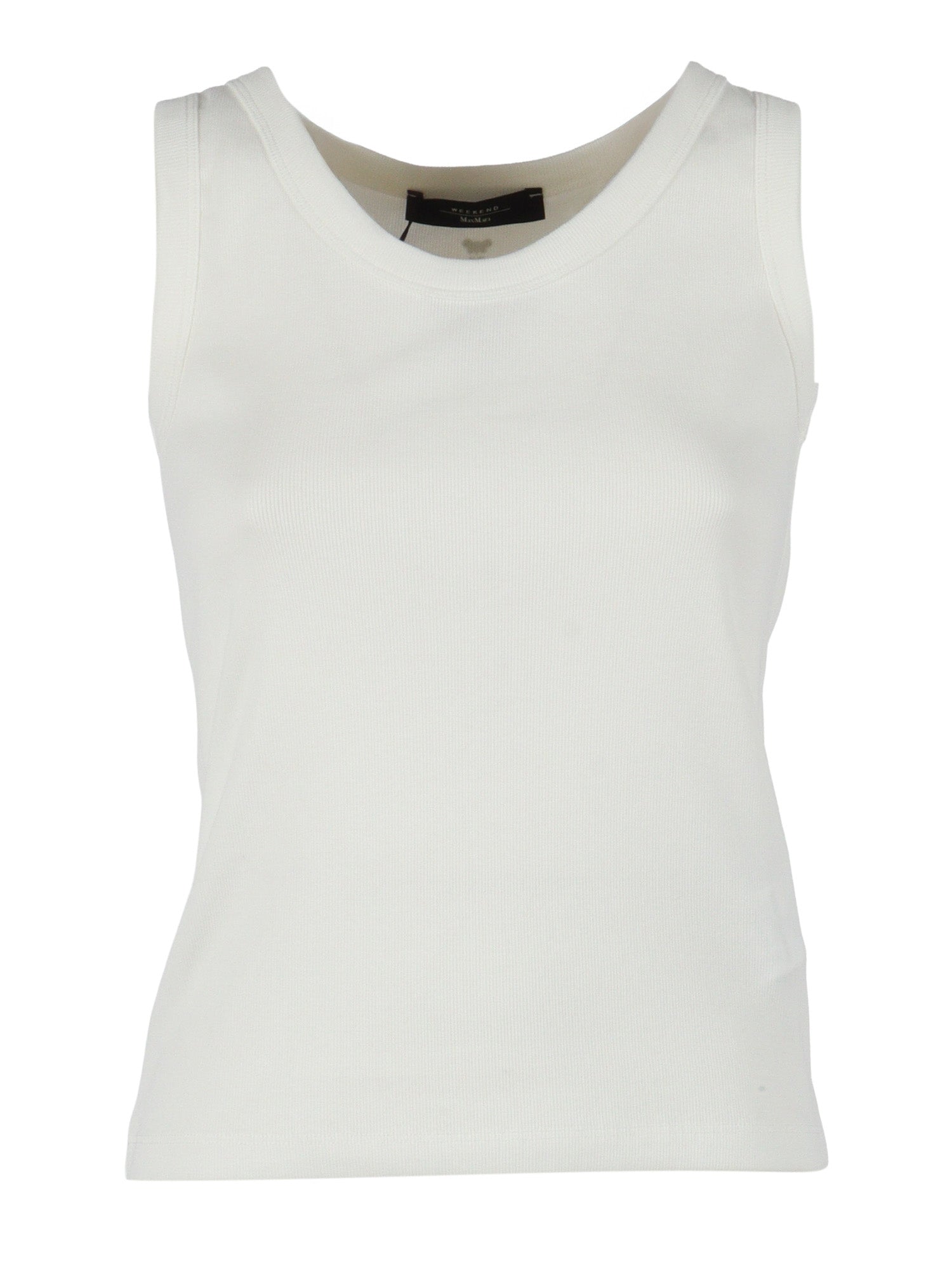 TOP White Cotton Elastane
