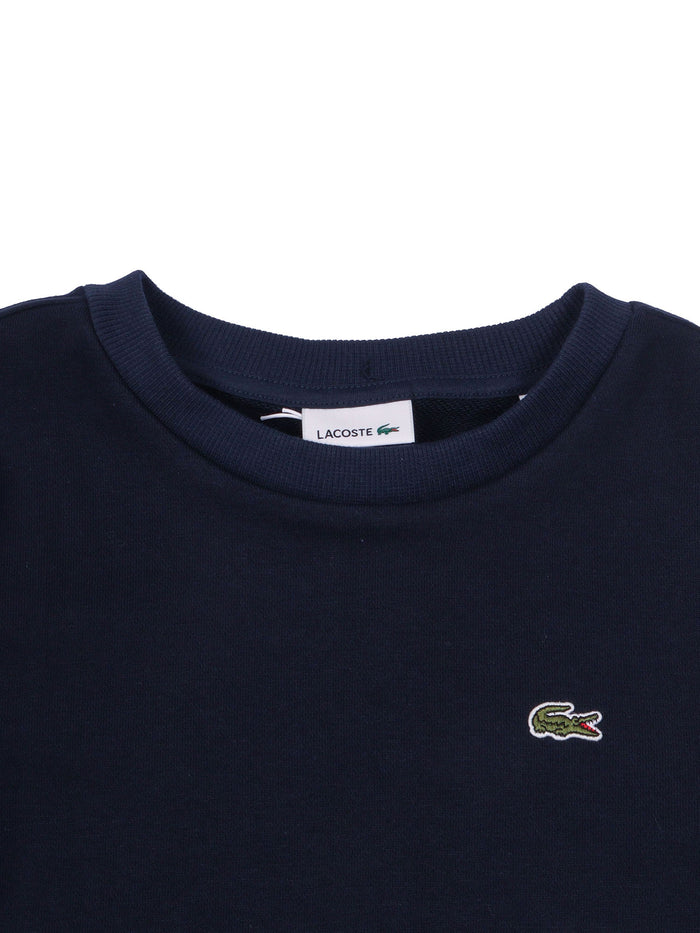 Lcb French Terry Crew Blue Cotton Polyester Crewneck