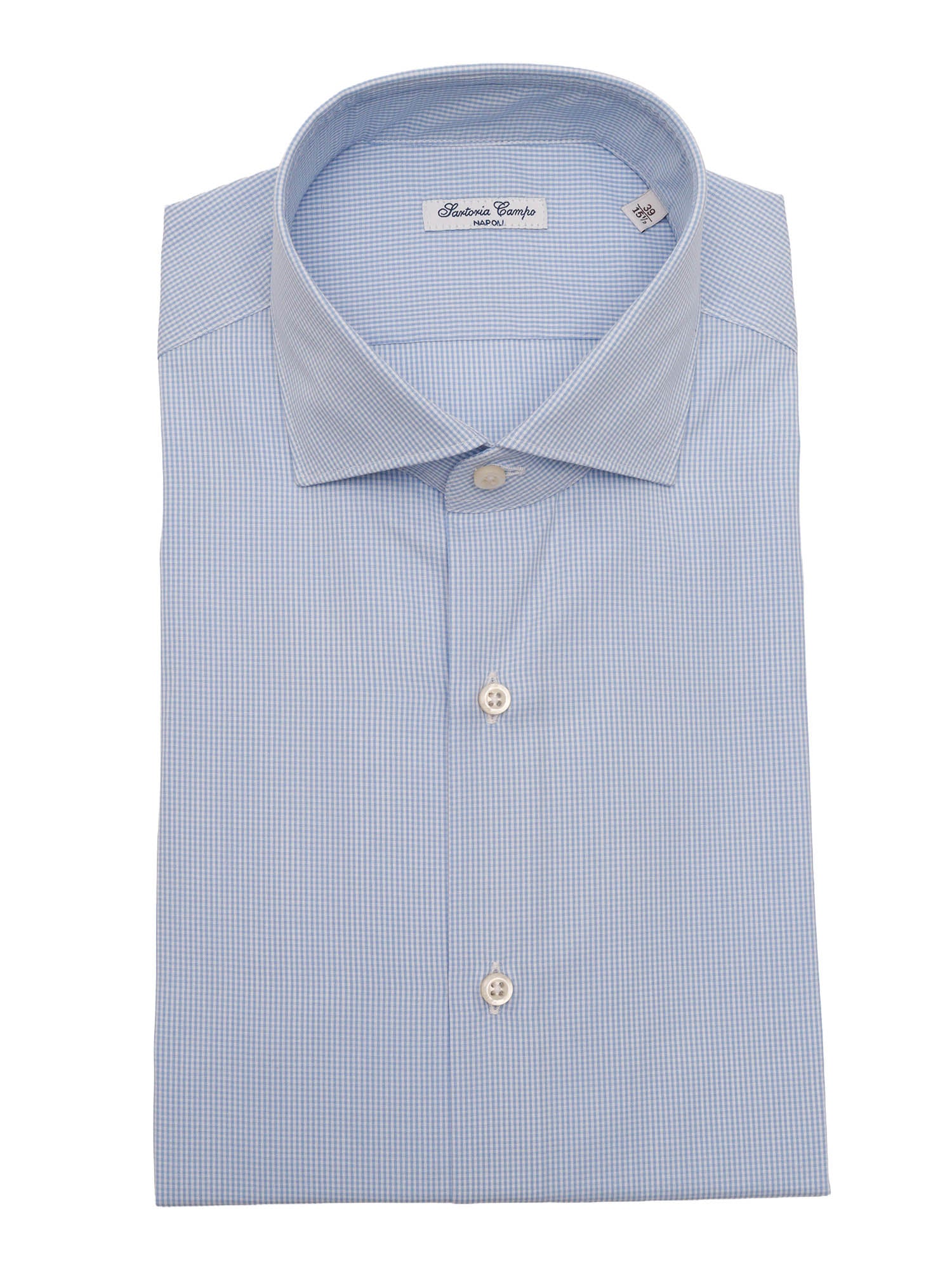 Mens Shirt Light Blue Cotton