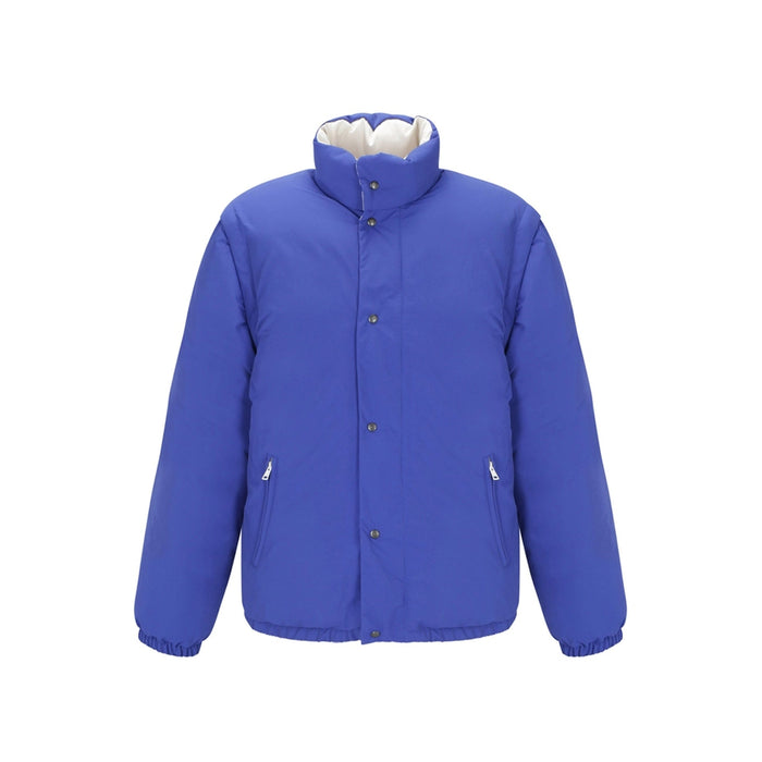 Down Jacket Blue Polyamide