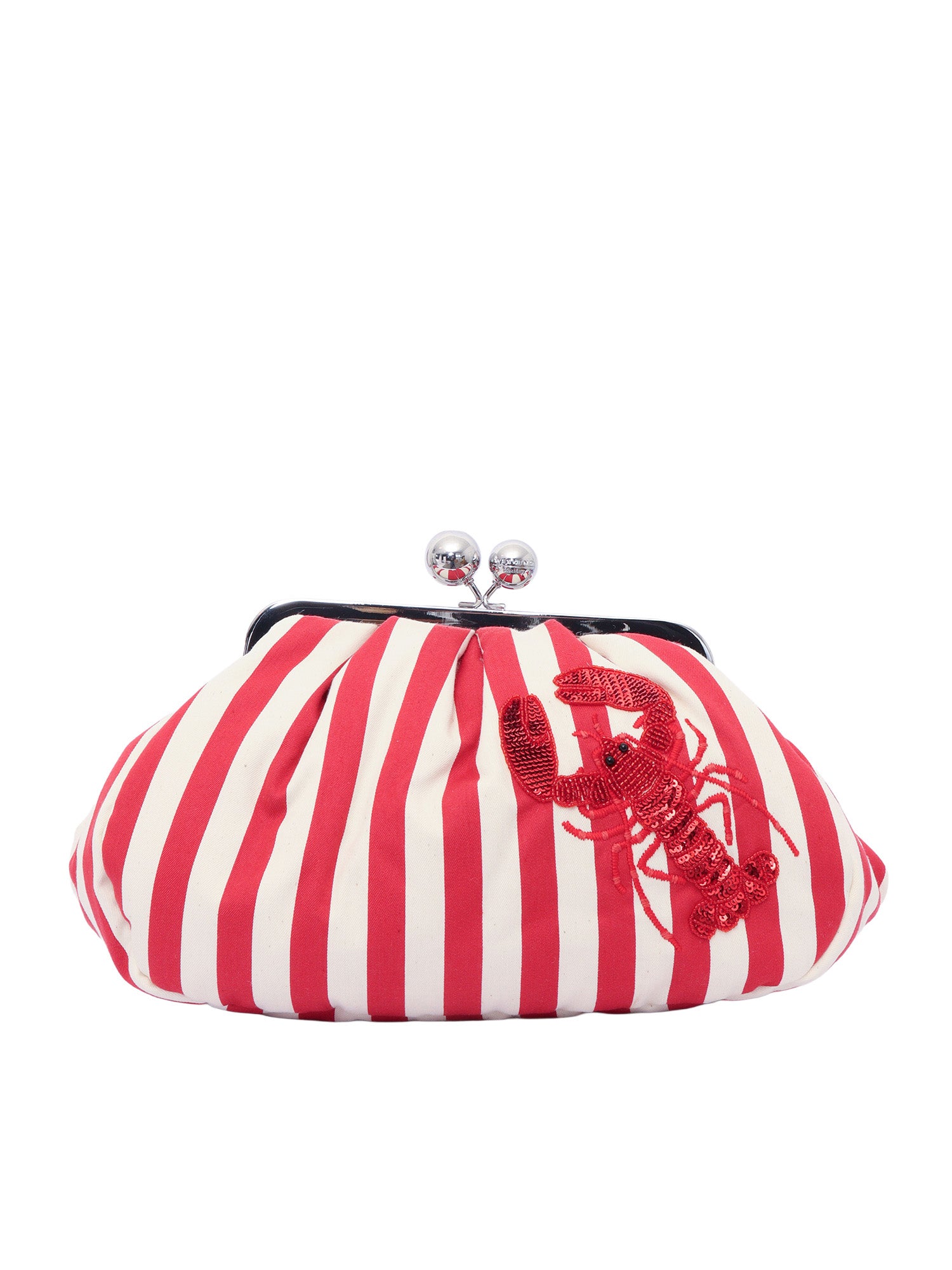 Bag Red Cotton Polyamide Handbag