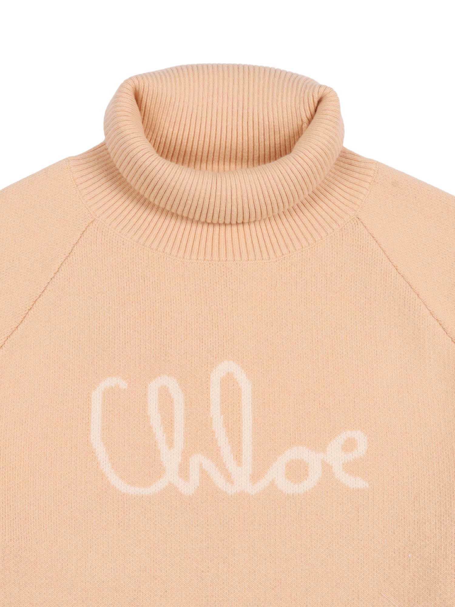 Sweatshirt Beige Cotton Wool Crewneck
