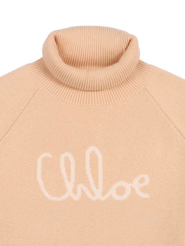 Sweatshirt Beige Cotton Wool Crewneck