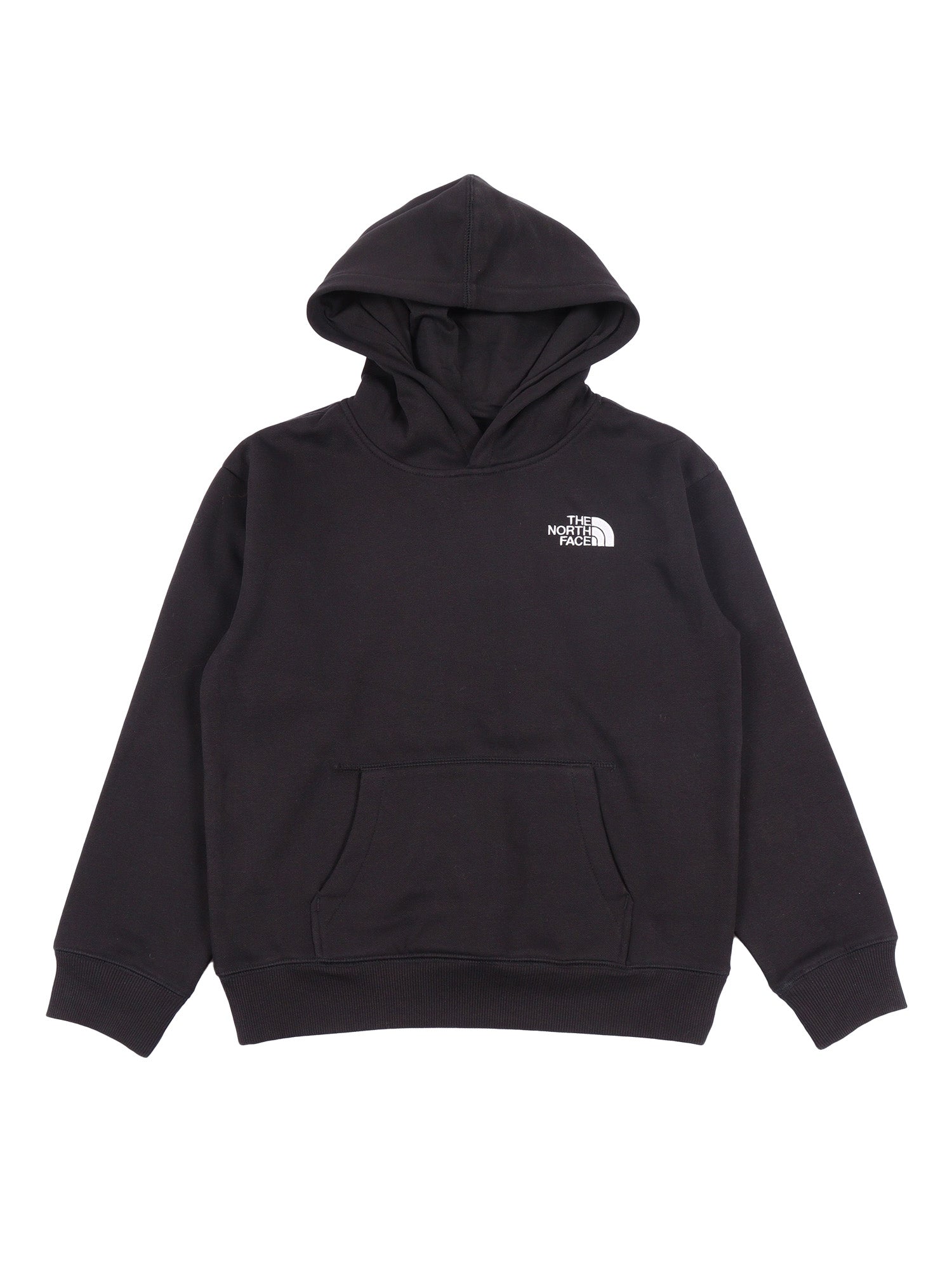 Teen Essential Oversized Hoodie Tnf Black Cotton Polyester Sweatshirt