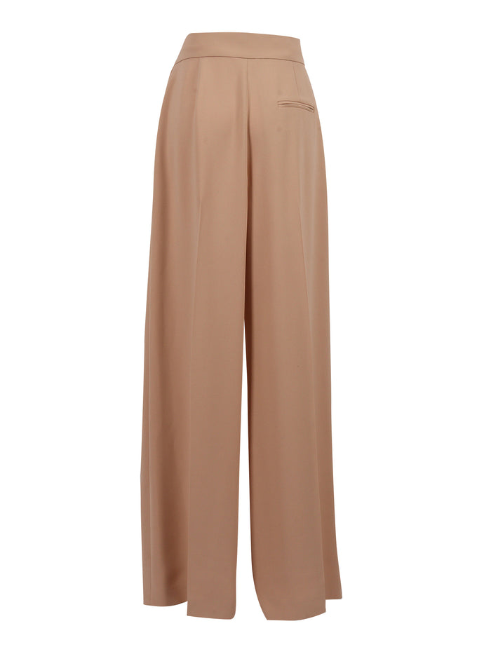 Pants Beige Viscose Acetate Elastane