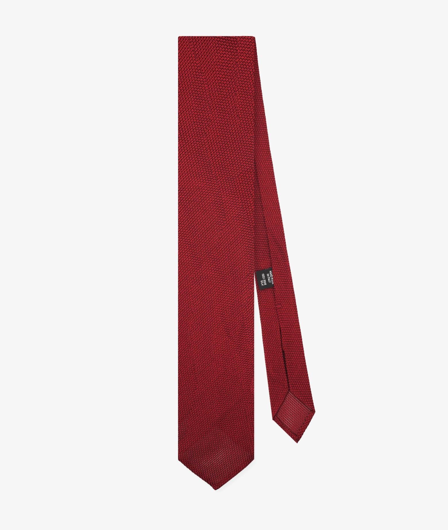 Classic Tricot Tie Red Knitted
