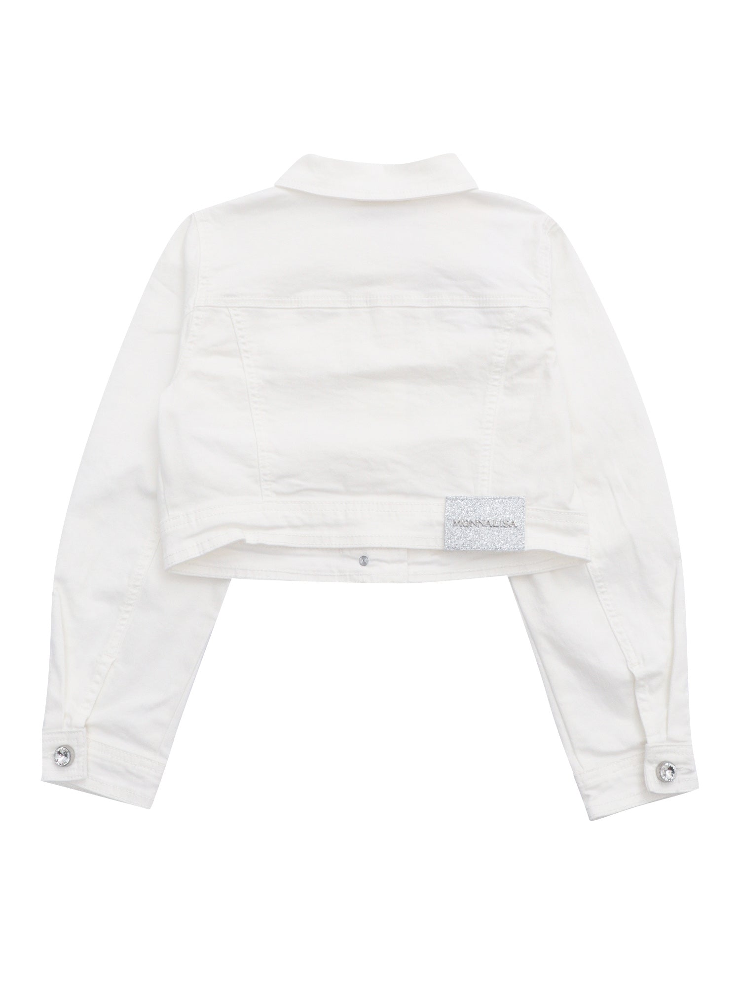 DENIM BASIC JACKET White Cotton Elastan