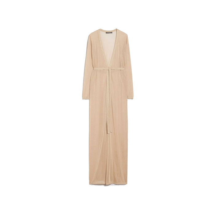 Lurex Robby Cardigan Beige Metal Fibre Viscose