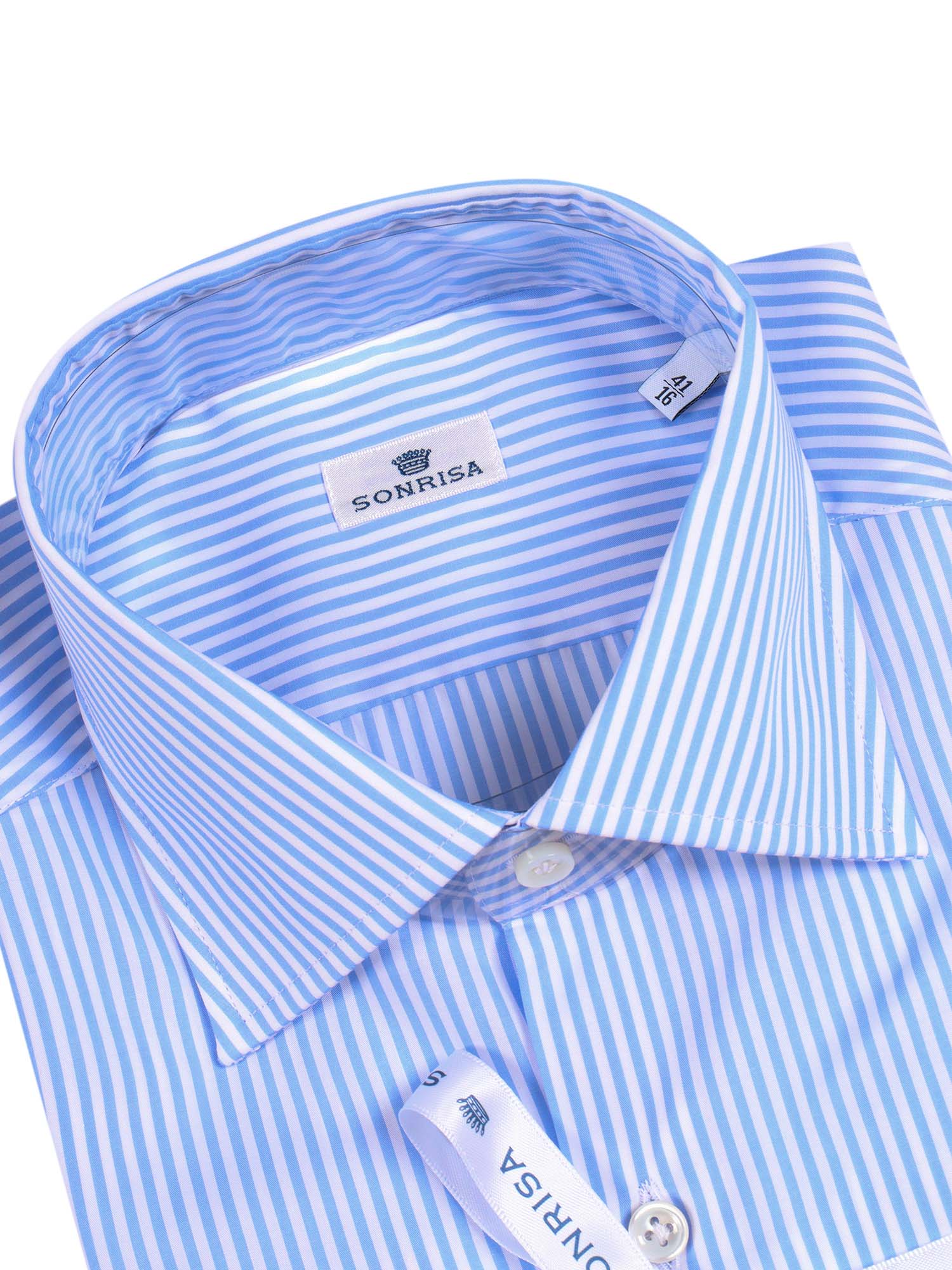 Mens Shirt Light Blue Cotton