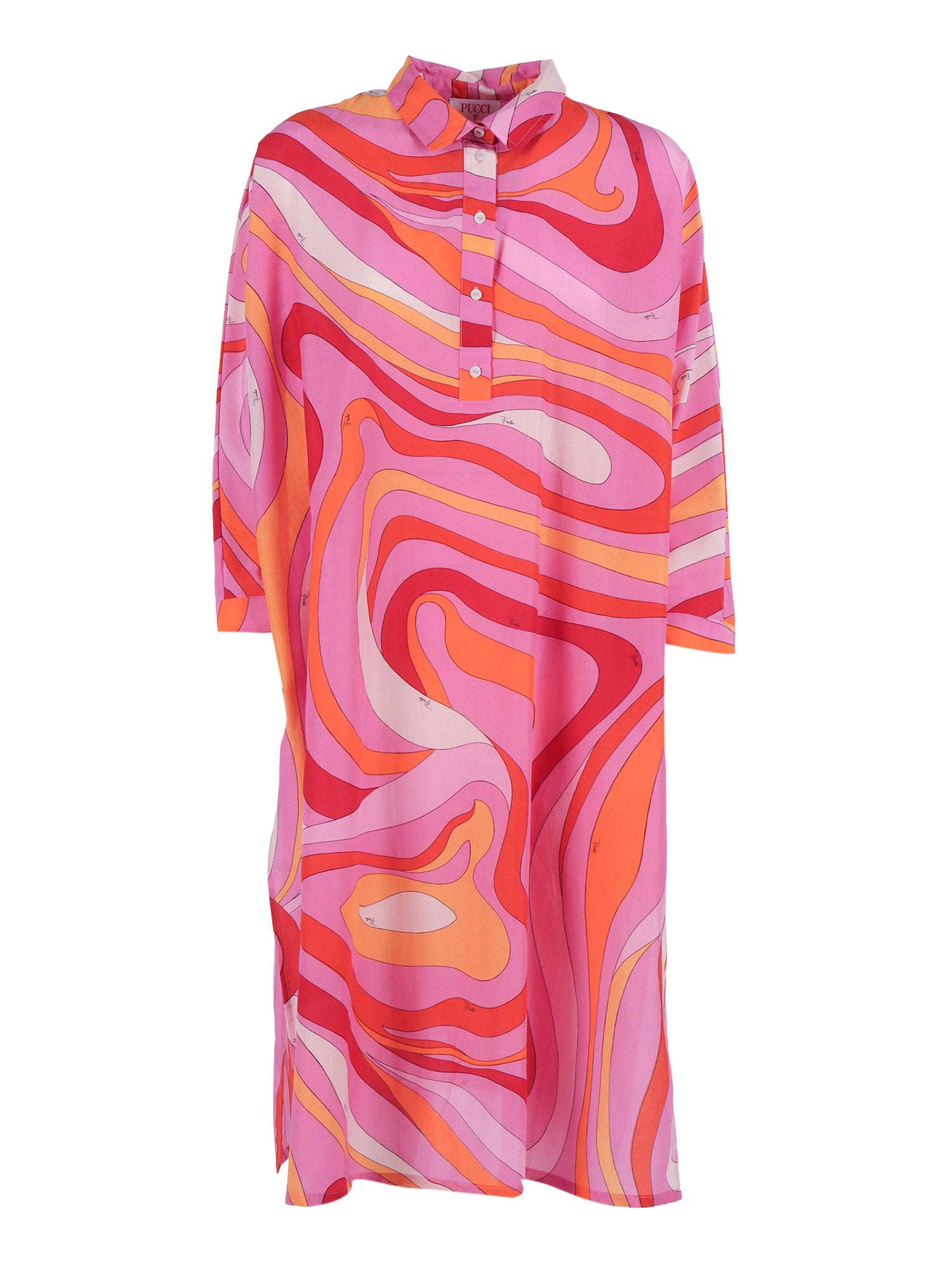 WOVEN DRESS Pink Cotton