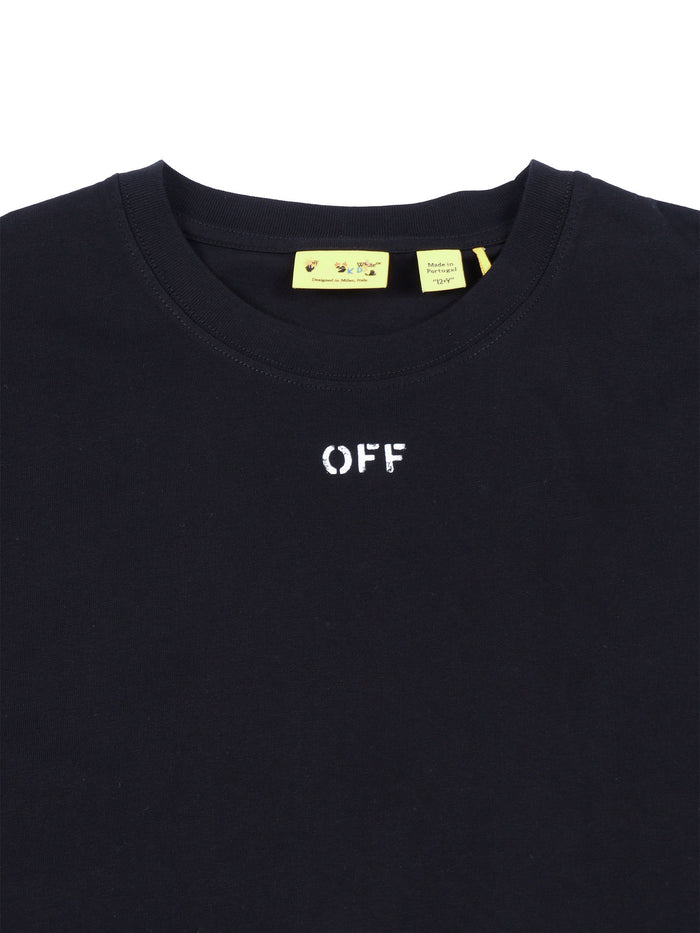 DIAG WATERCOLOR TEE S-S Black Cotton Short Sleeves T-shirt