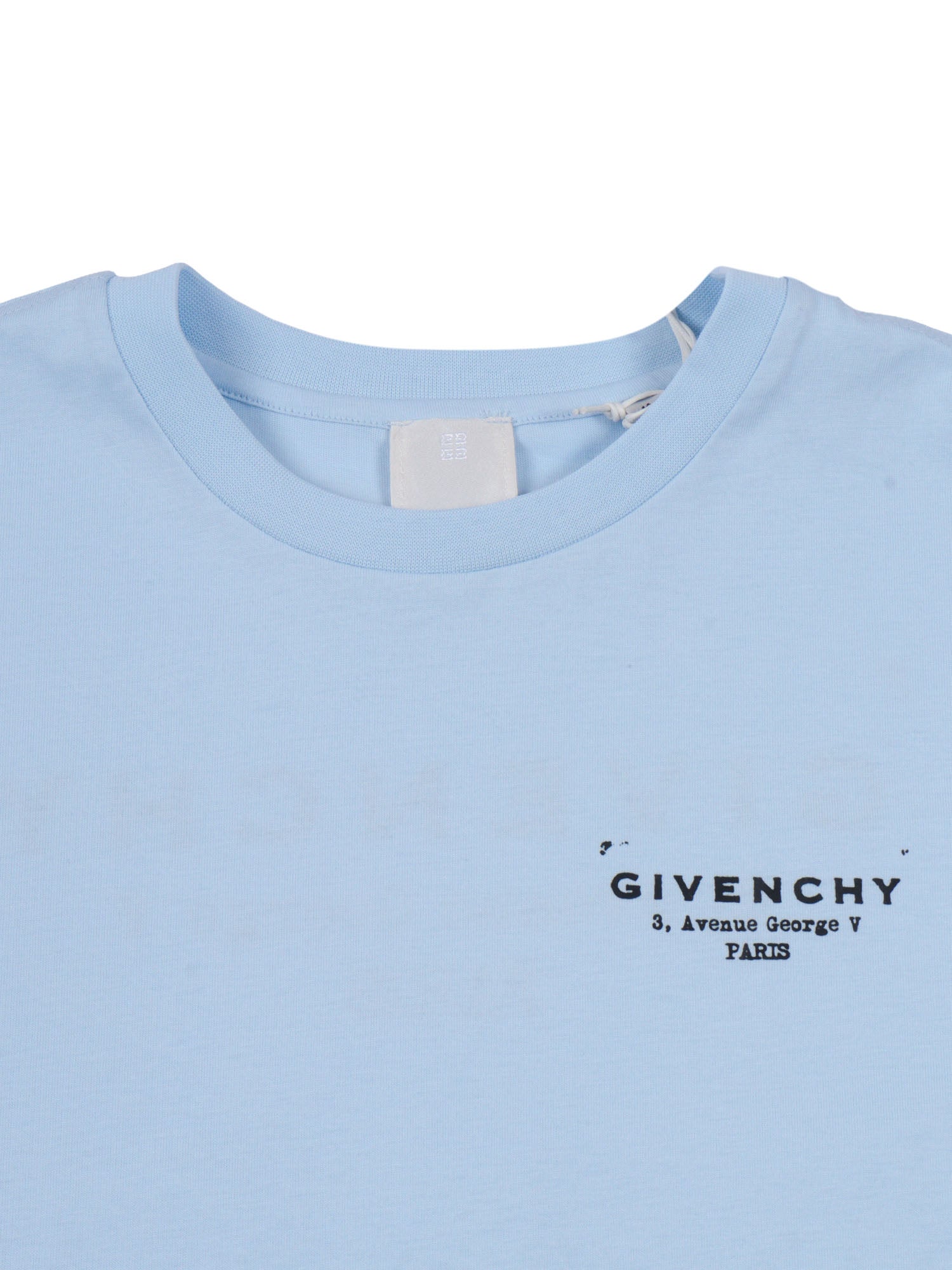 SHORT SLEEVE T-SHIRT Blue Cotton Sleeves
