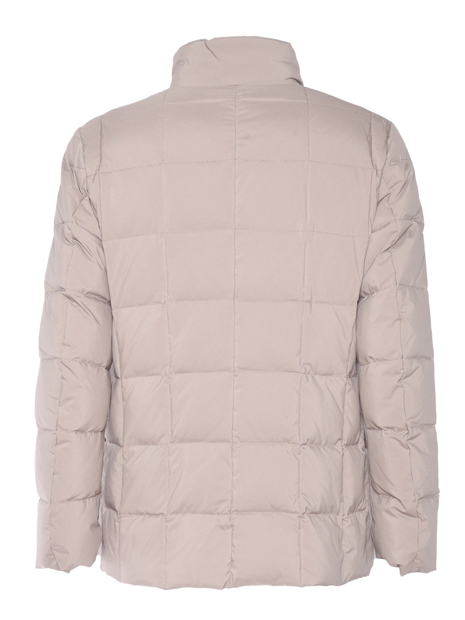 Down Jacket (db Front) Green Short Puffer