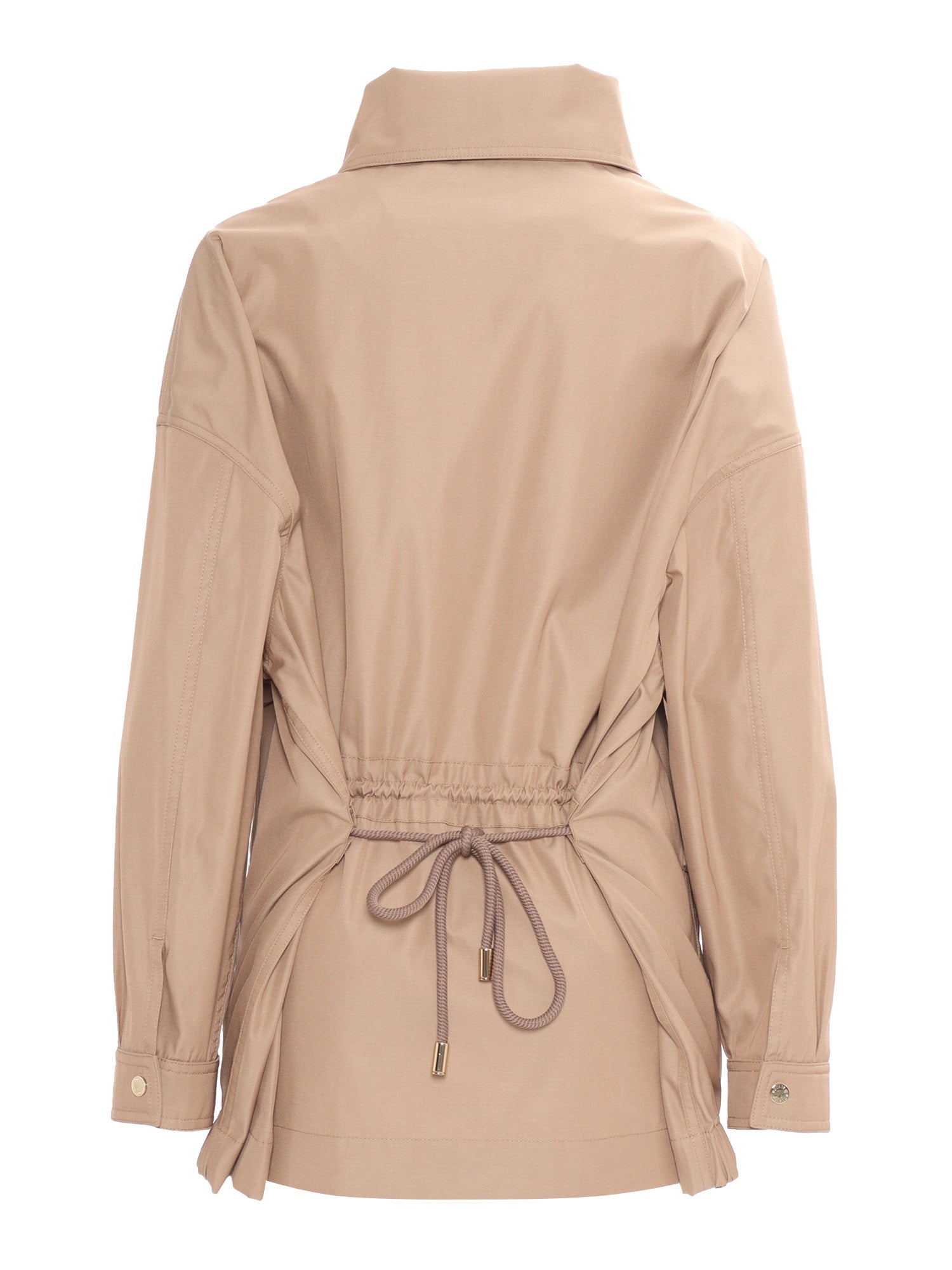 OLINDA-WCO JACKET Camel Polyester Cotton Coat