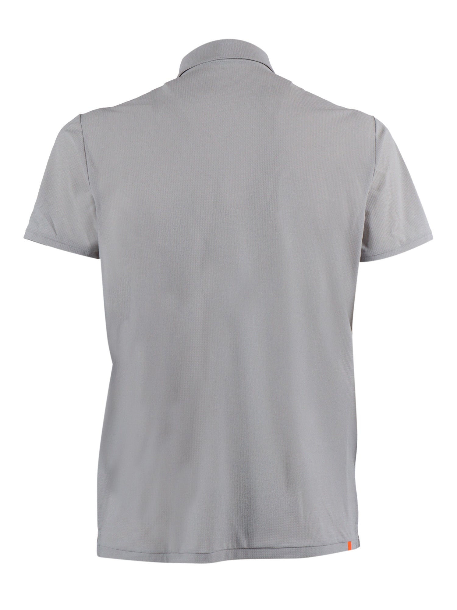 square polo Grey Polyamide Elastane Short Sleeves