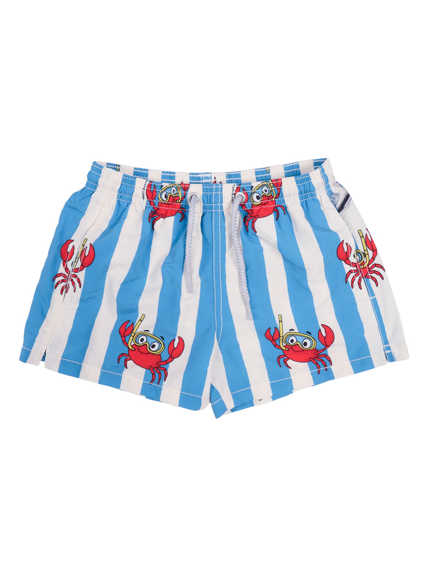 Jean-Sub Crab Stripes 32 Light Blue Polyester Boxer Mare Bimbo