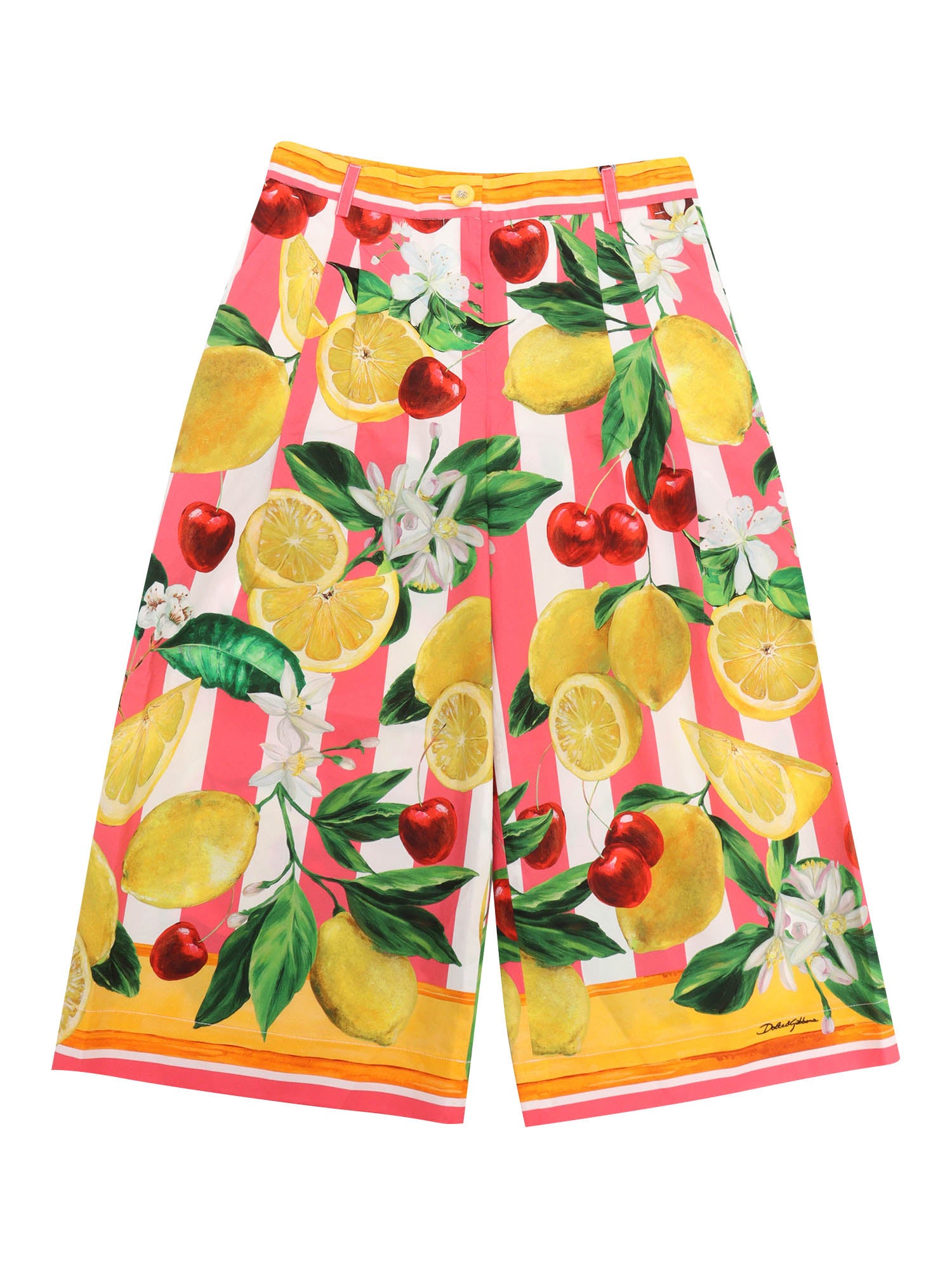 Colorful trousers Yellow Cotton Pant