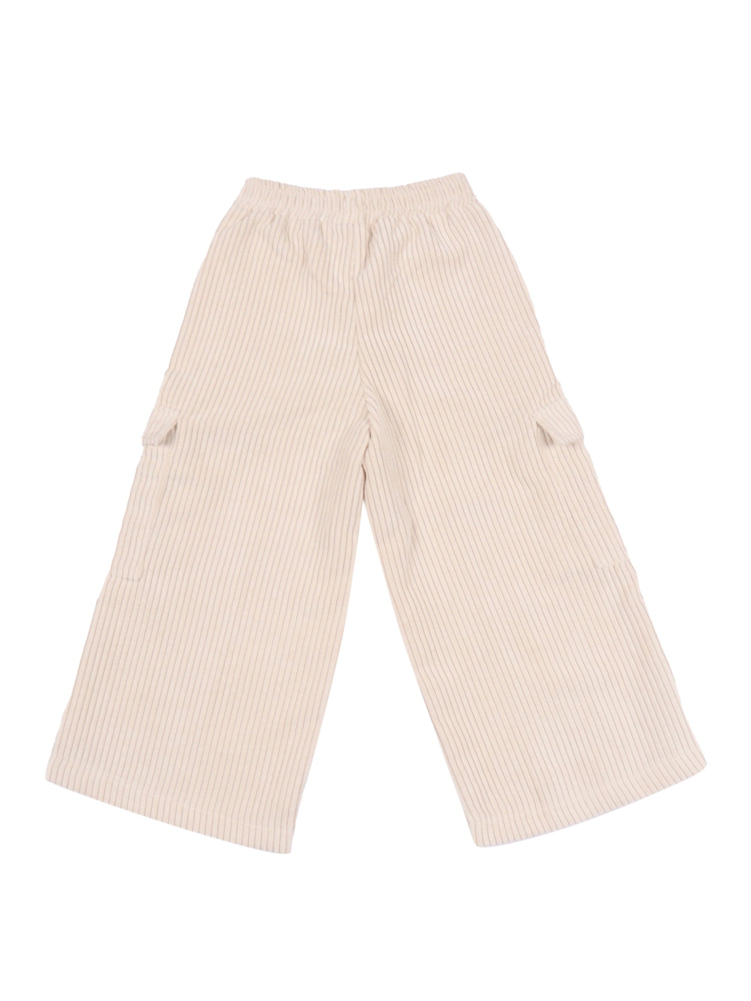 Corduroy Pants With Pockets White