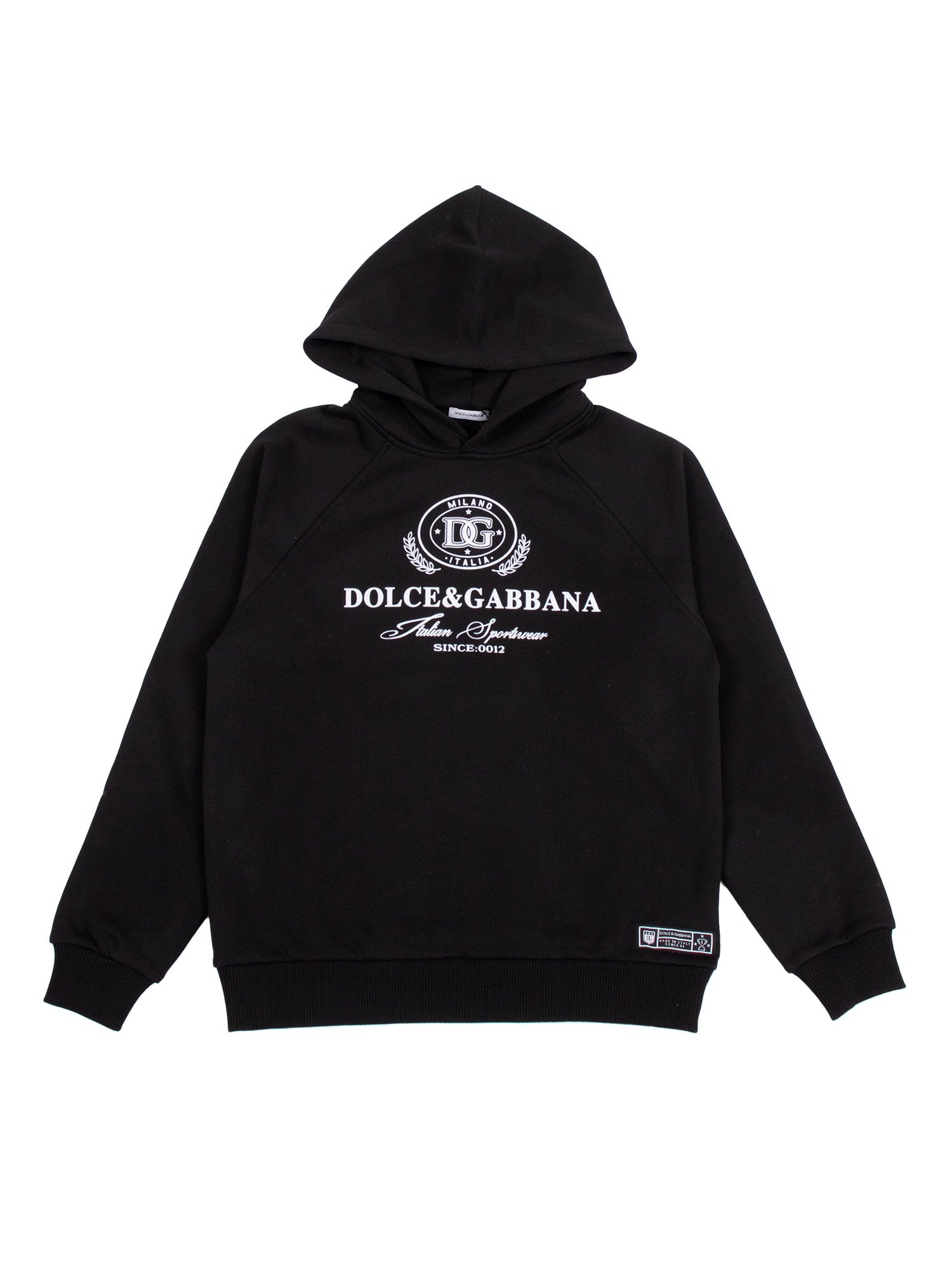 Hooded Sweatshirt Black Cotton Lining