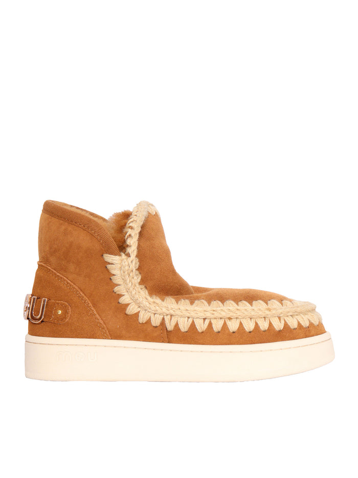 New eskimo sneaker suede - letter logo Brown Kid