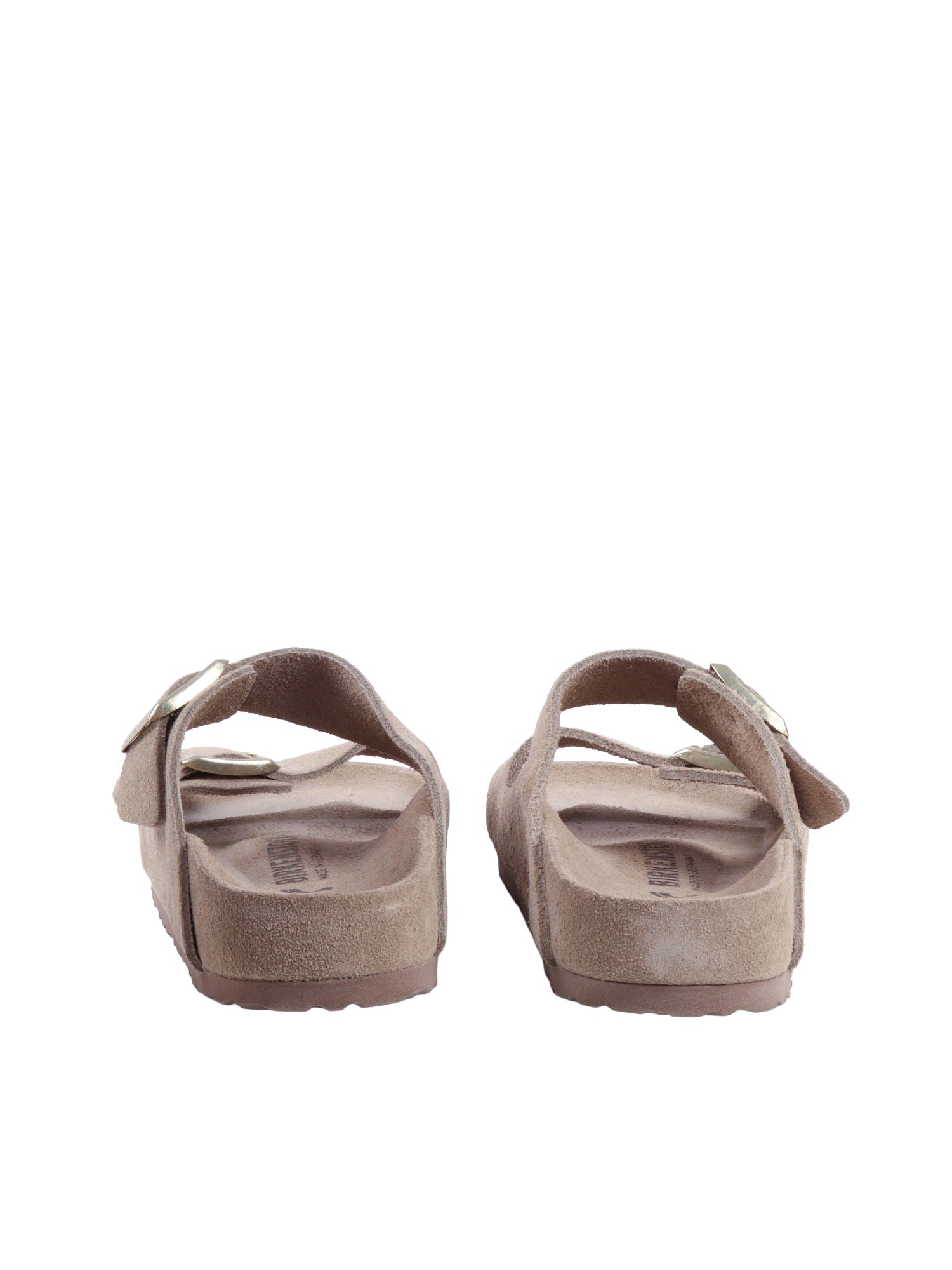 Arizona EXQ taupe, Suede Leather Beige Sole In Eva Sandal
