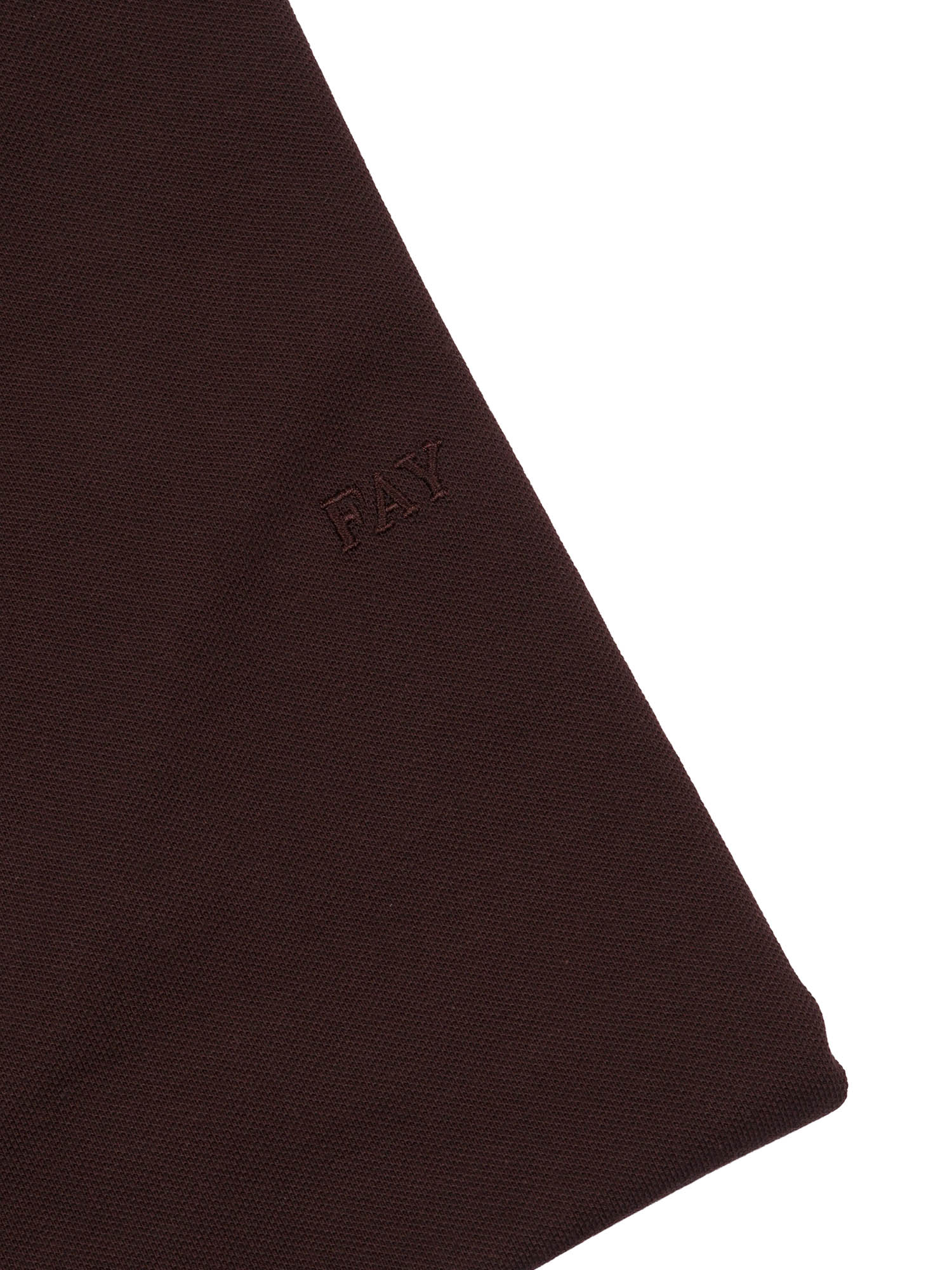 PIQUET STRETCH POLO Brown Cotton Elastane Shirt