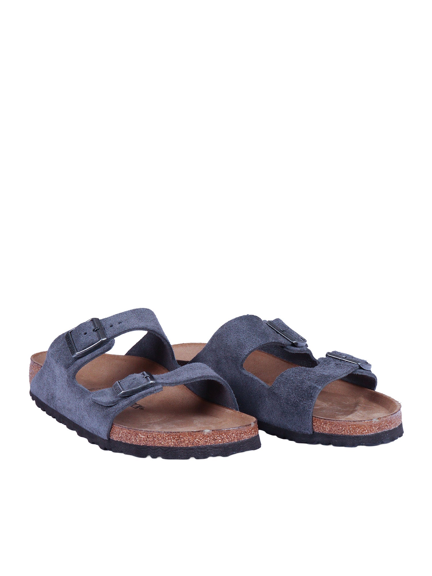 Arizona Charcoal, Suede Leather Blue Sole In Eva Sandal