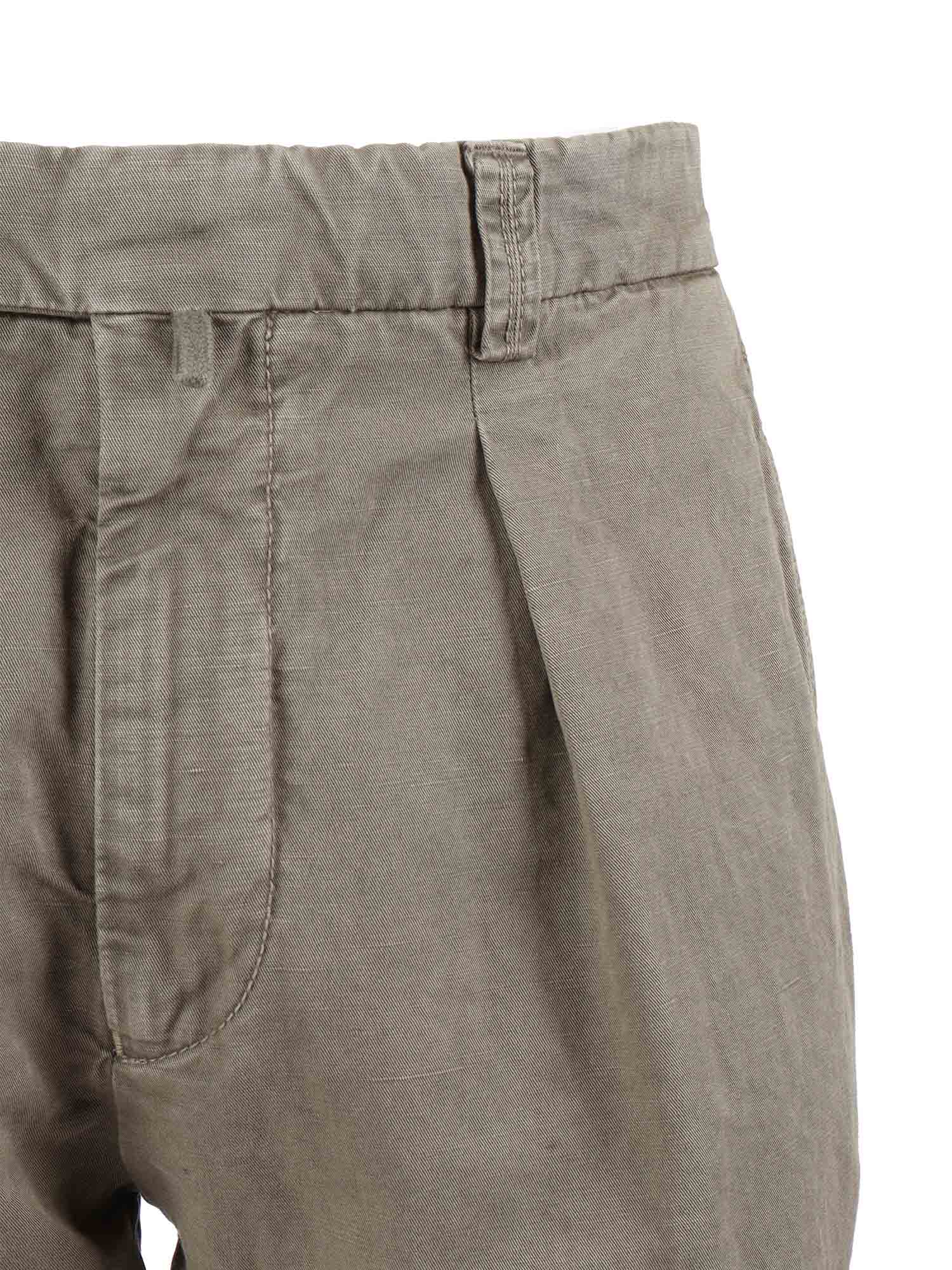 chiaia-GD pants Green Cotton Linen