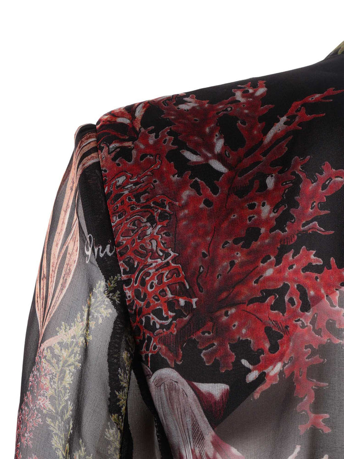 Silk Organza Blazer Black Jacket
