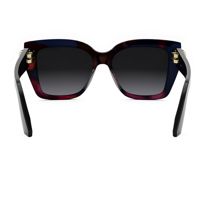 Dior CDior S1I 25a1 Havana Rosso Blu Multicolore Acetate Occhiali Da Sole