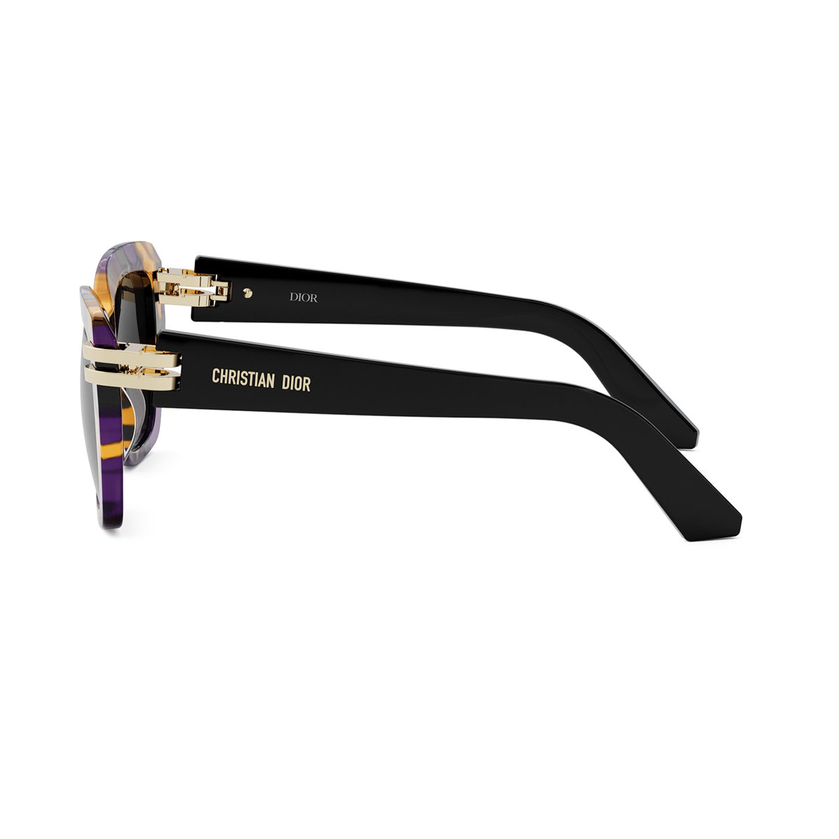 CDior S1I 24f2 Havana Giallo Viola Multicolore Acetate Occhiali Da Sole