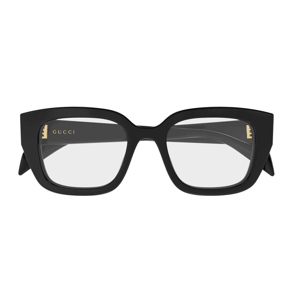 Gucci GG2021O Linea Institutional Logo 001 Black Nero Recycled Acetate Occhiali Da Vista