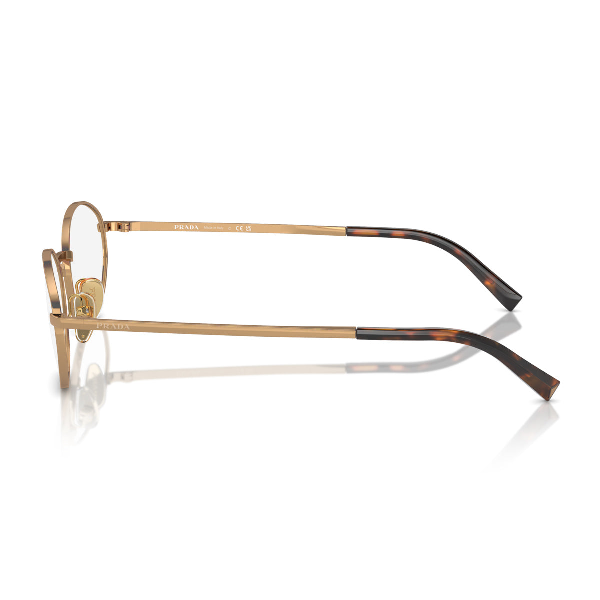 Prada PR A57V 7OE1O1 Ottone Oro Metal Occhiali Da Vista