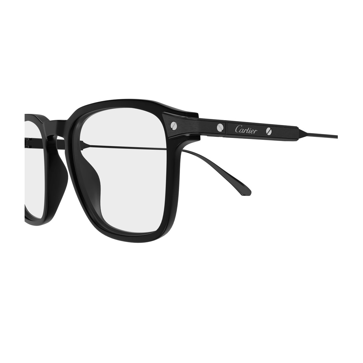 Cartier CT0611O Santos de 003 Black Matte Recycled Acetate/titanium Occhiali Da Vista