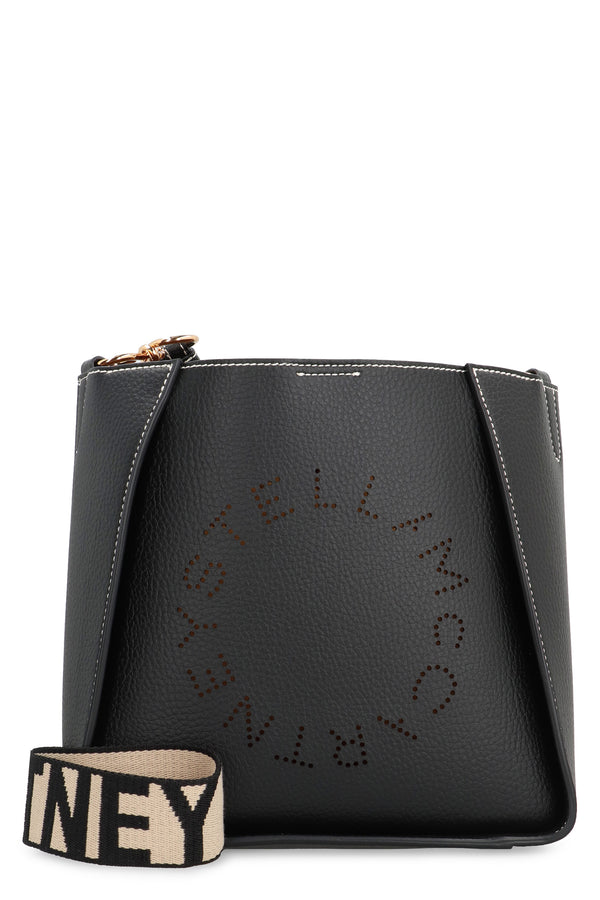 Stella Logo Shoulder Bag Black Polyurethane