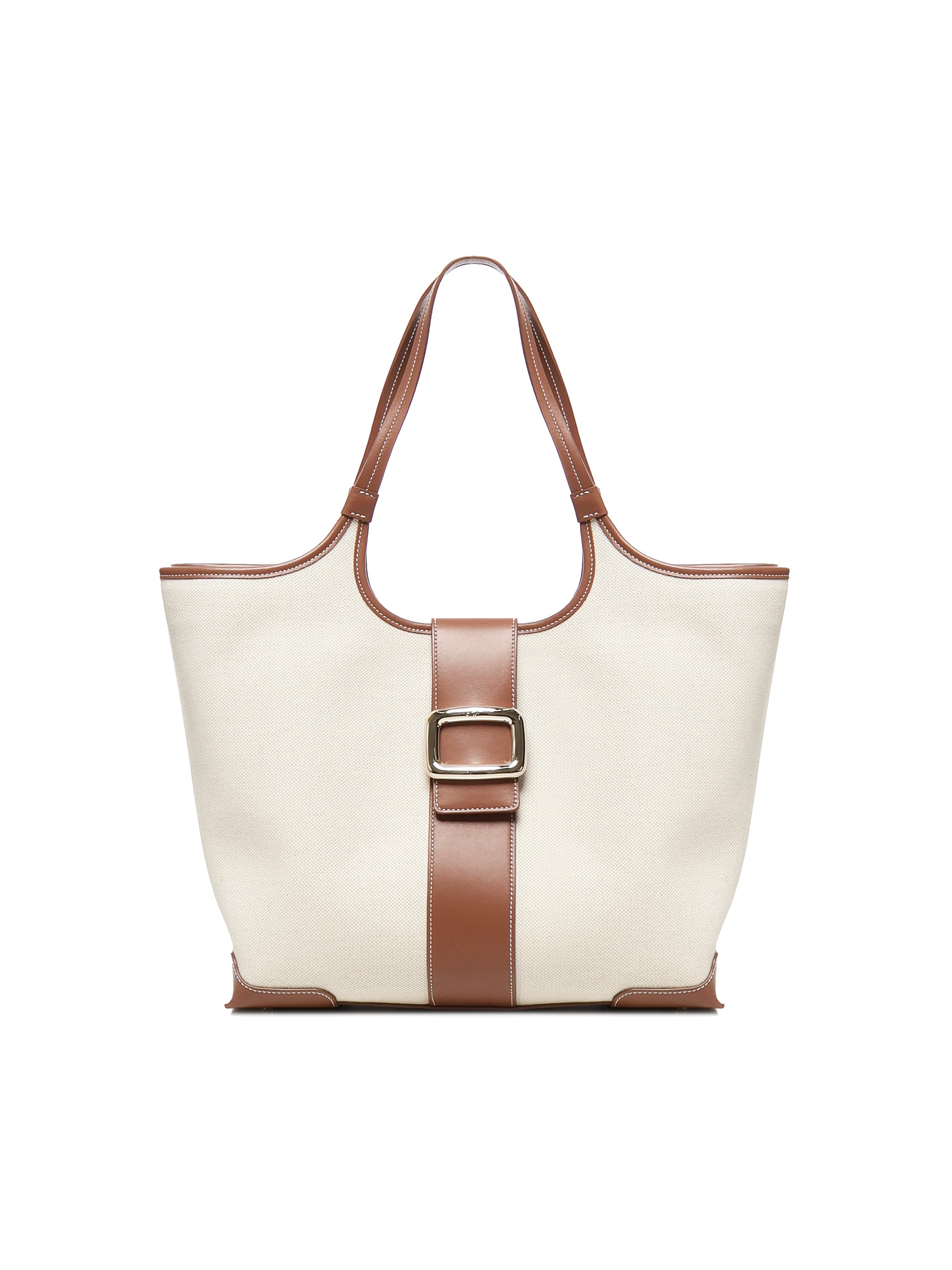 Roger Vivier Bags Cream/camel Calfskin/canvas