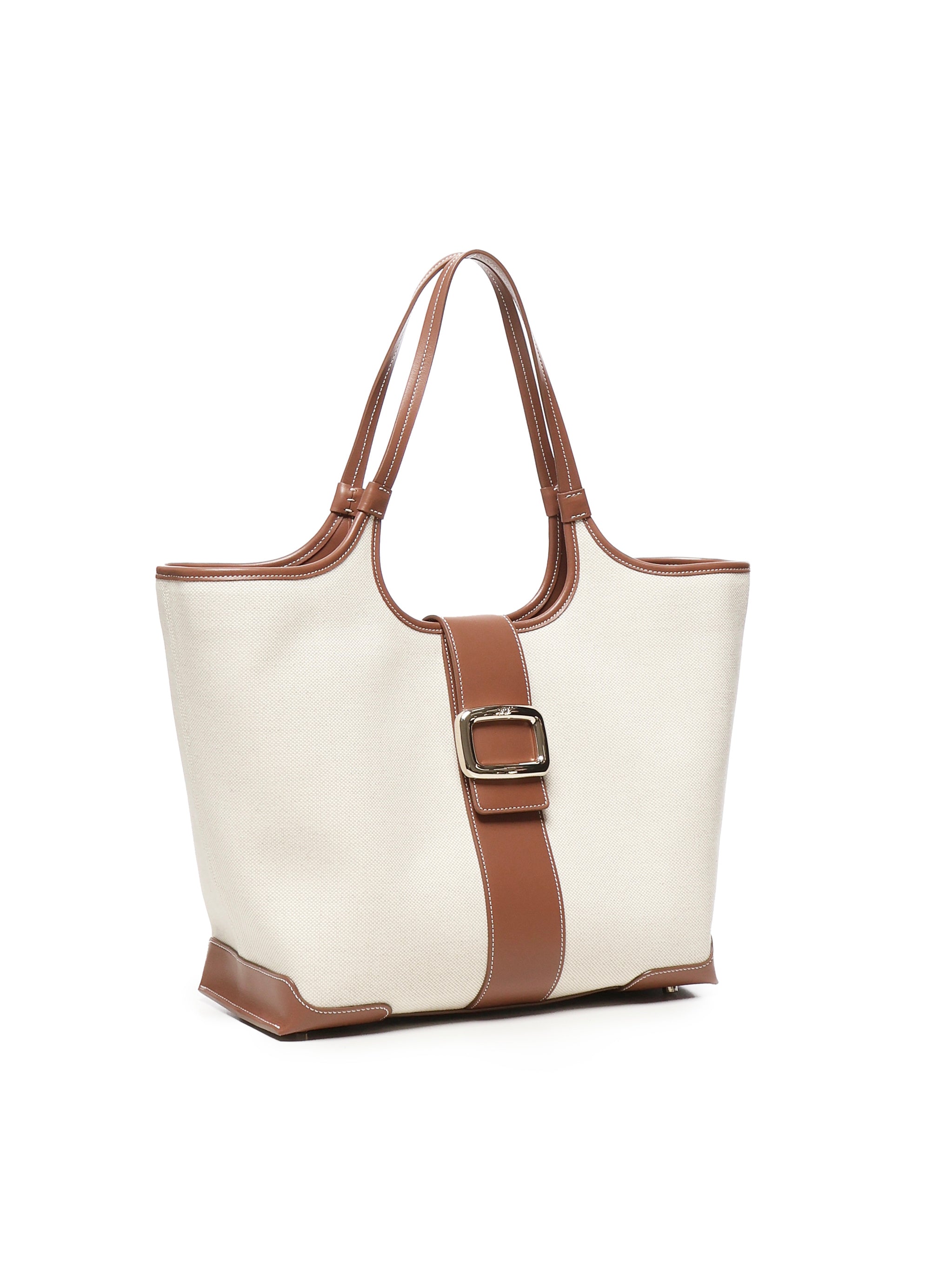 Roger Vivier Bags Cream/camel Calfskin/canvas