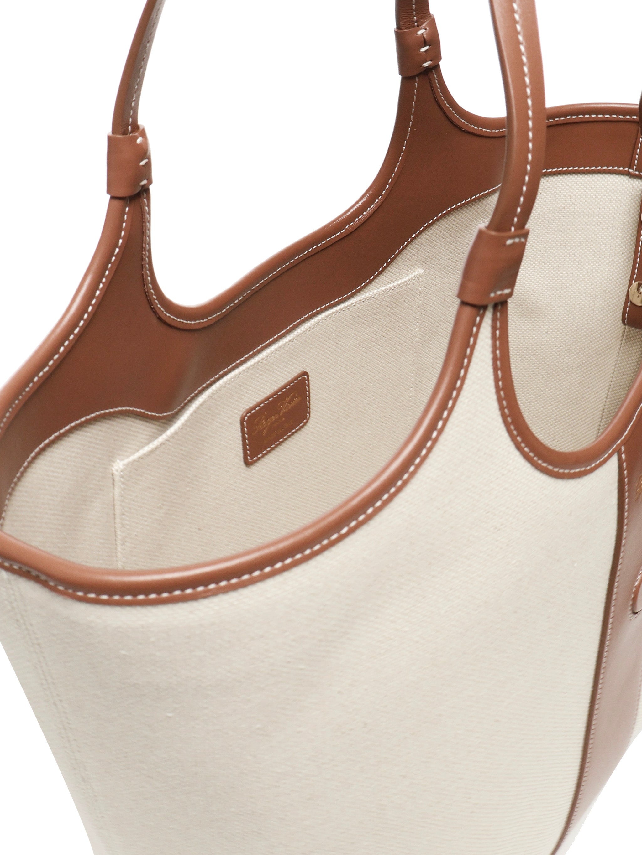 Roger Vivier Bags Cream/camel Calfskin/canvas