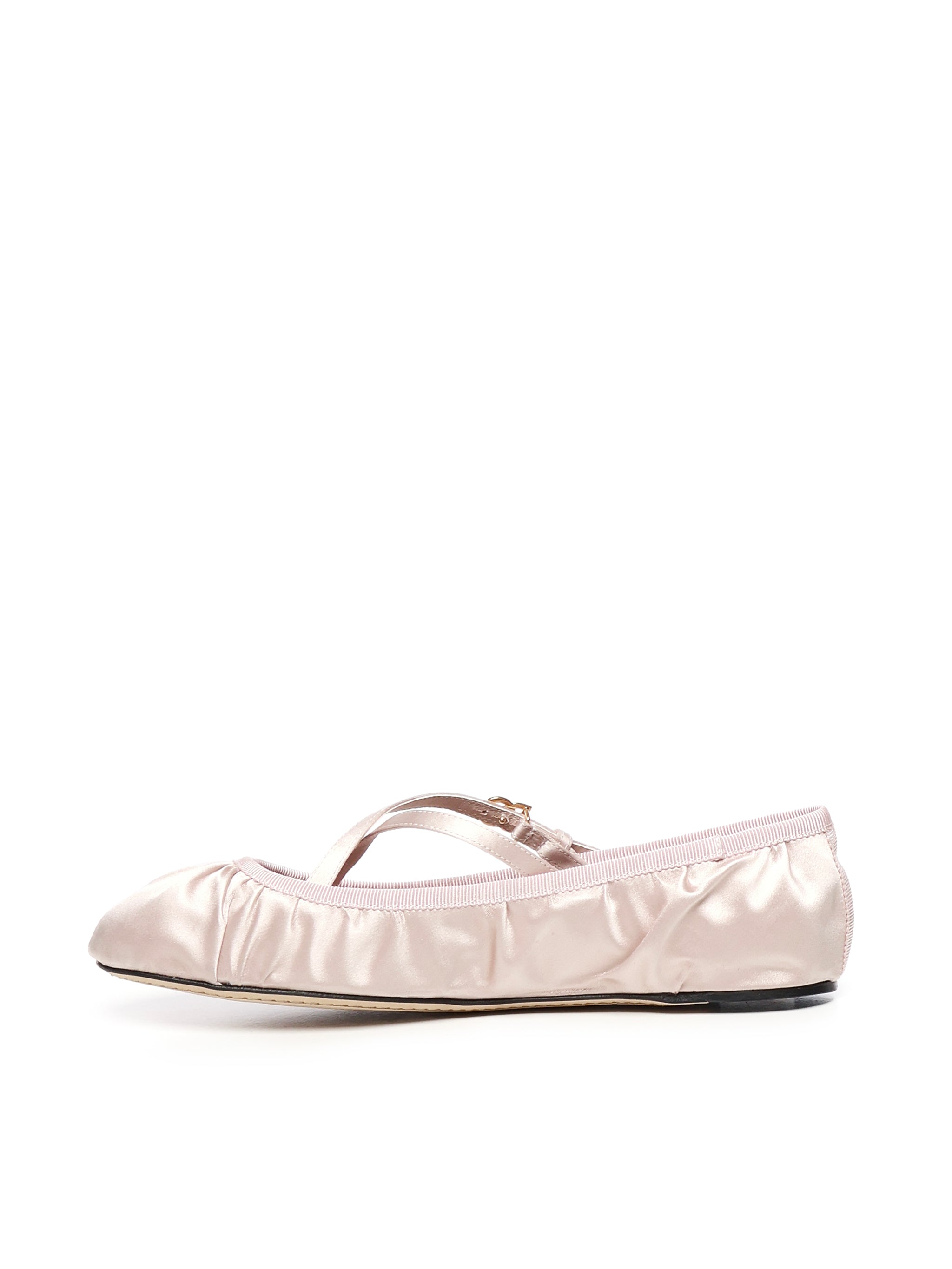 Dolce & Gabbana Flat shoes Pink Viscose Cotton Silk