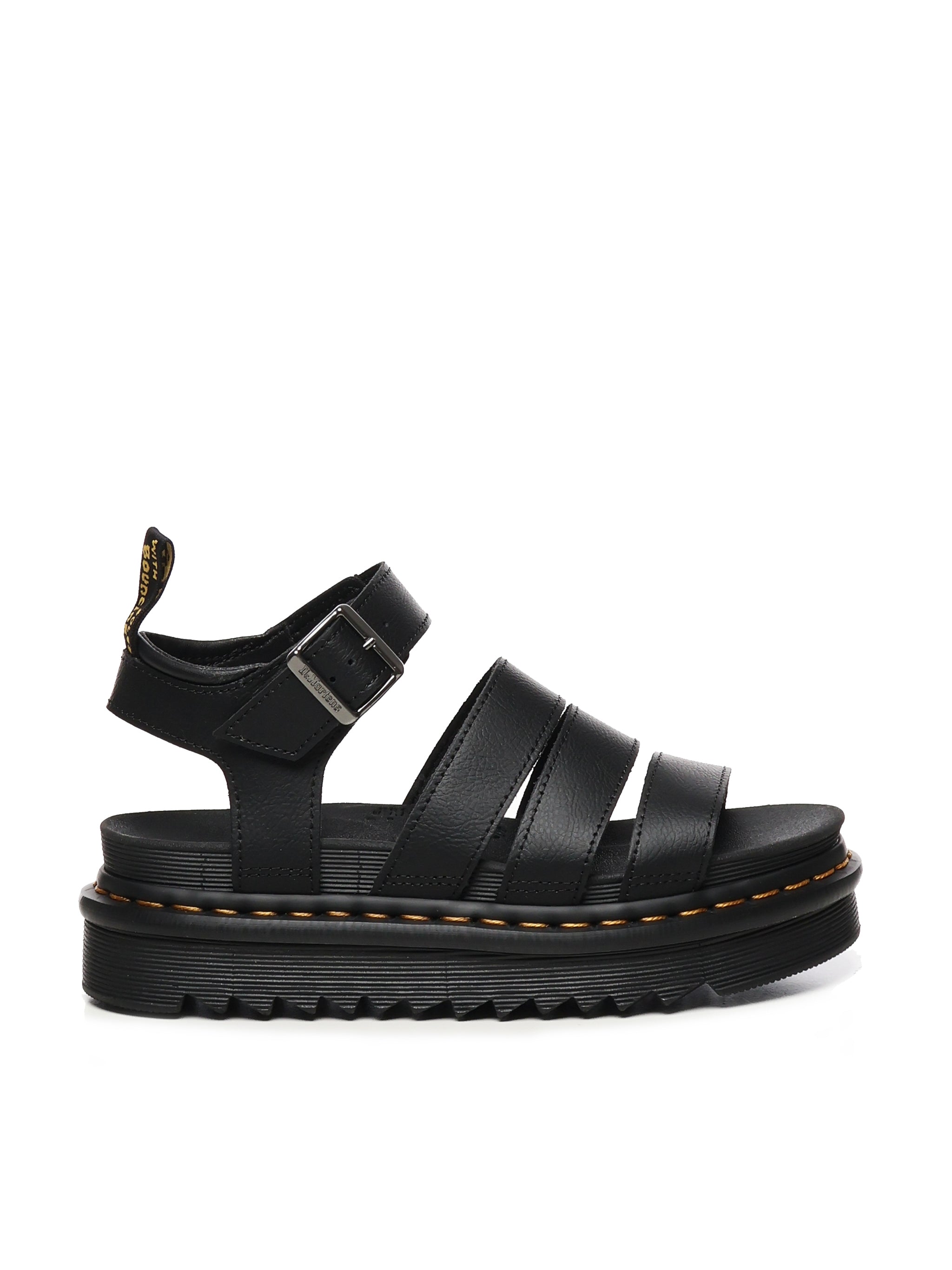 Dr. Martens Sandals Black Cowskin