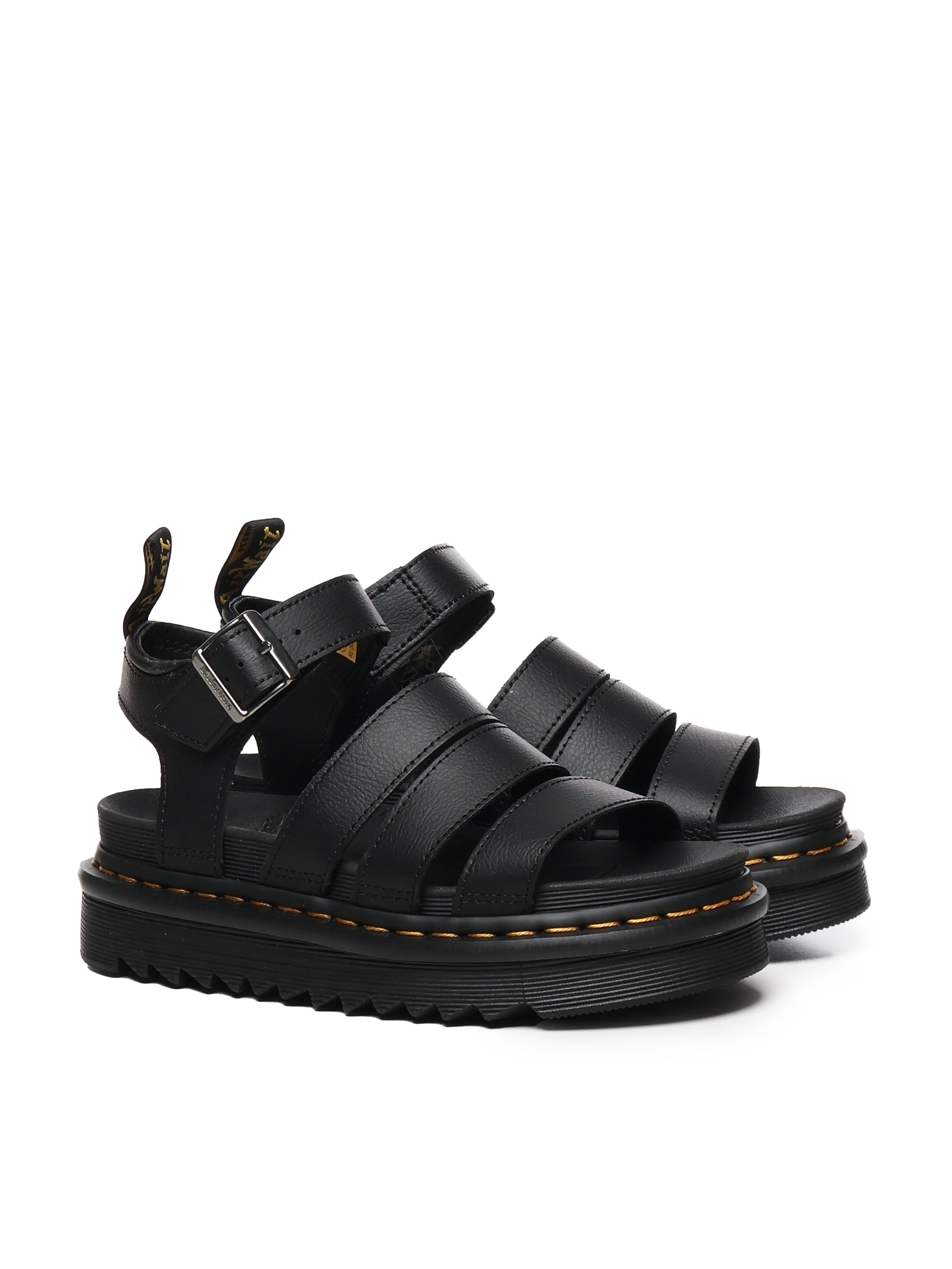 Dr. Martens Sandals Black Cowskin