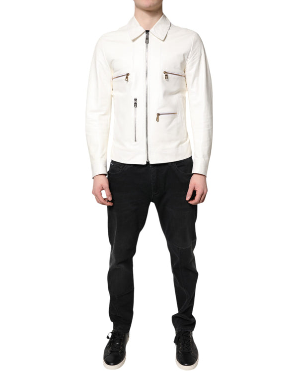 Dolce & Gabbana 100% Sheep; Lining 100% Silk jacket in white