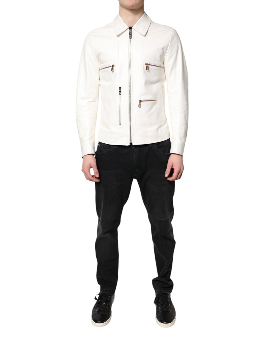 Dolce & Gabbana 100% Sheep; Lining 100% Silk jacket in white