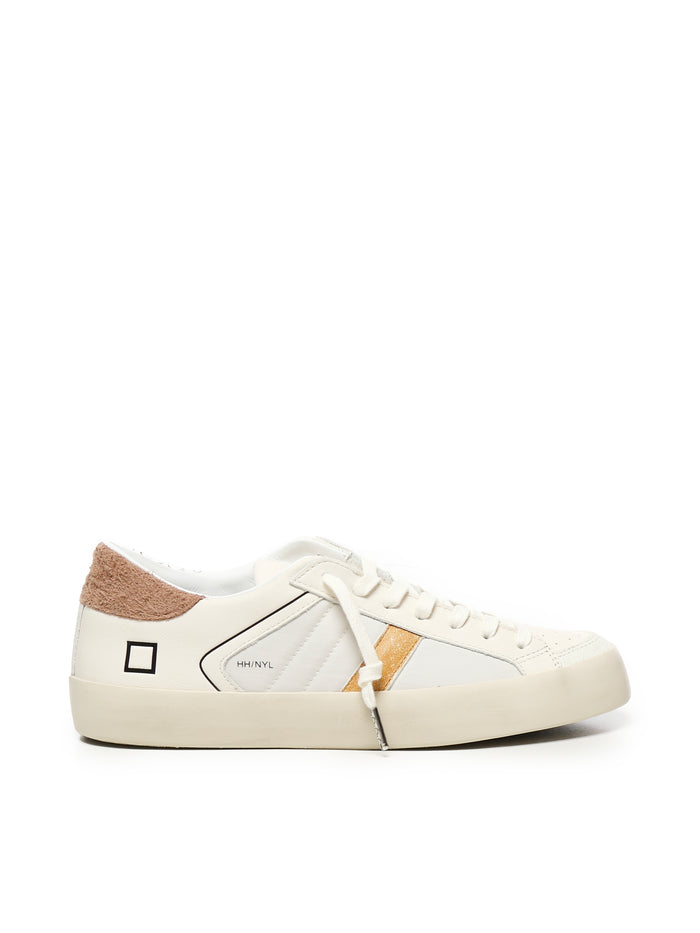 D.a.t.e. Sneakers White Brown Leather