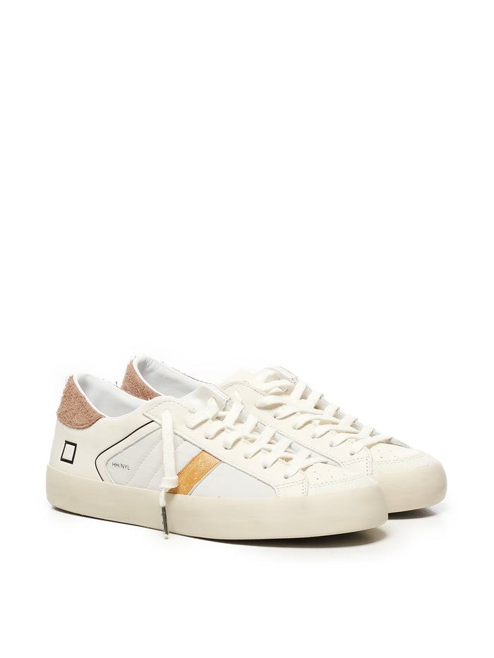D.a.t.e. Sneakers White Brown Leather