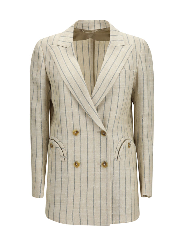 Blazè Milano 49% Linen blazer in beige