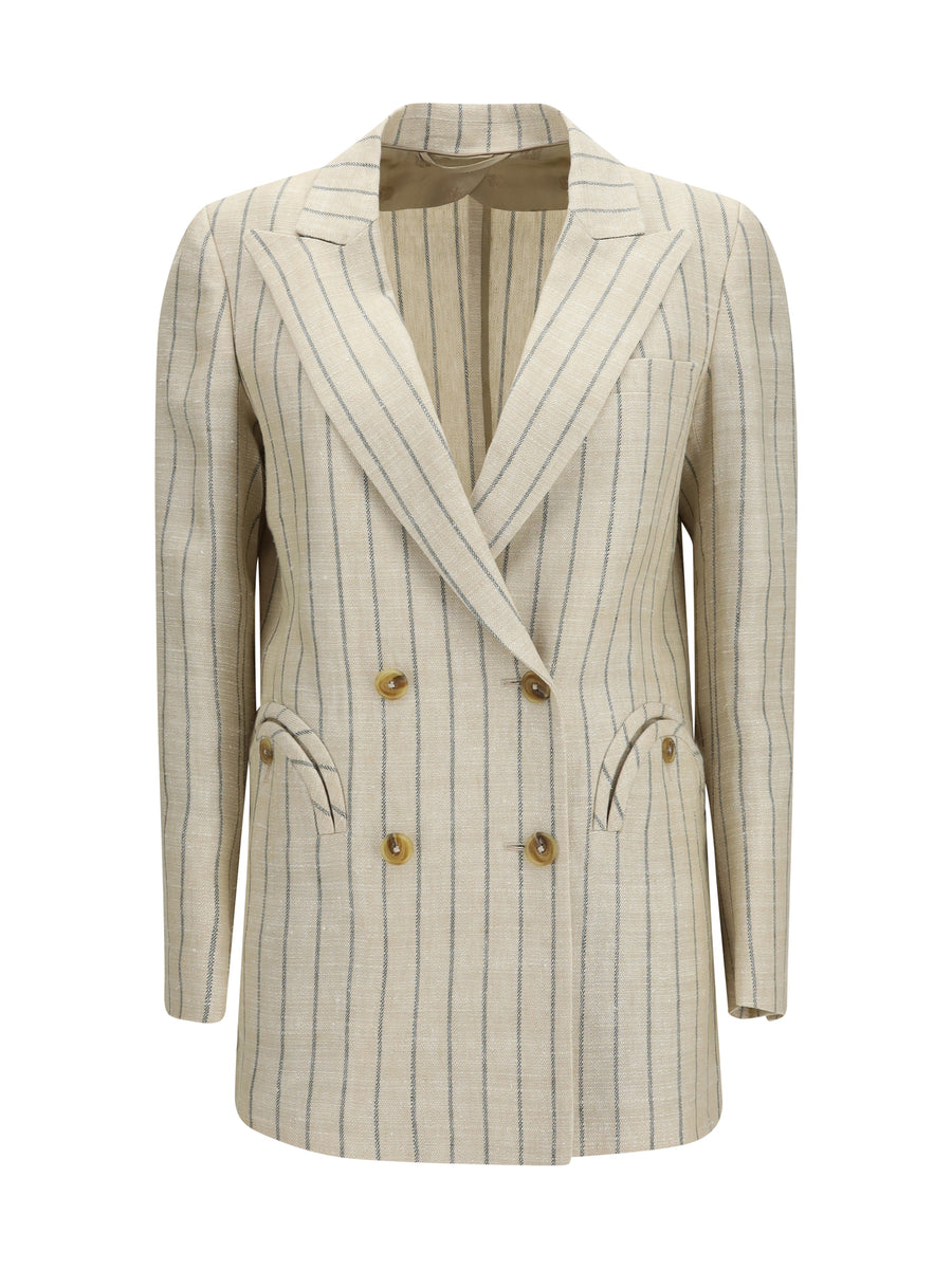 Blazè Milano 49% Linen blazer in beige